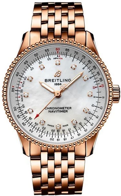 breitling women watch rose and gold|breitling navitimer on women.